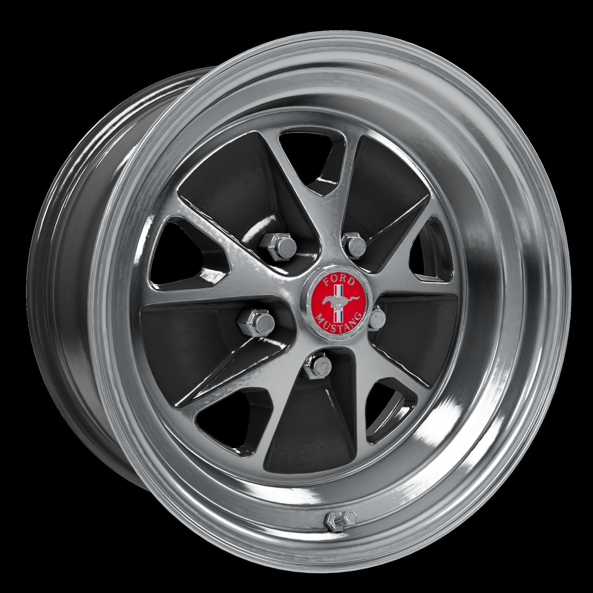 Magnum 500 Alloy Wheel Low-poly 3D model_20