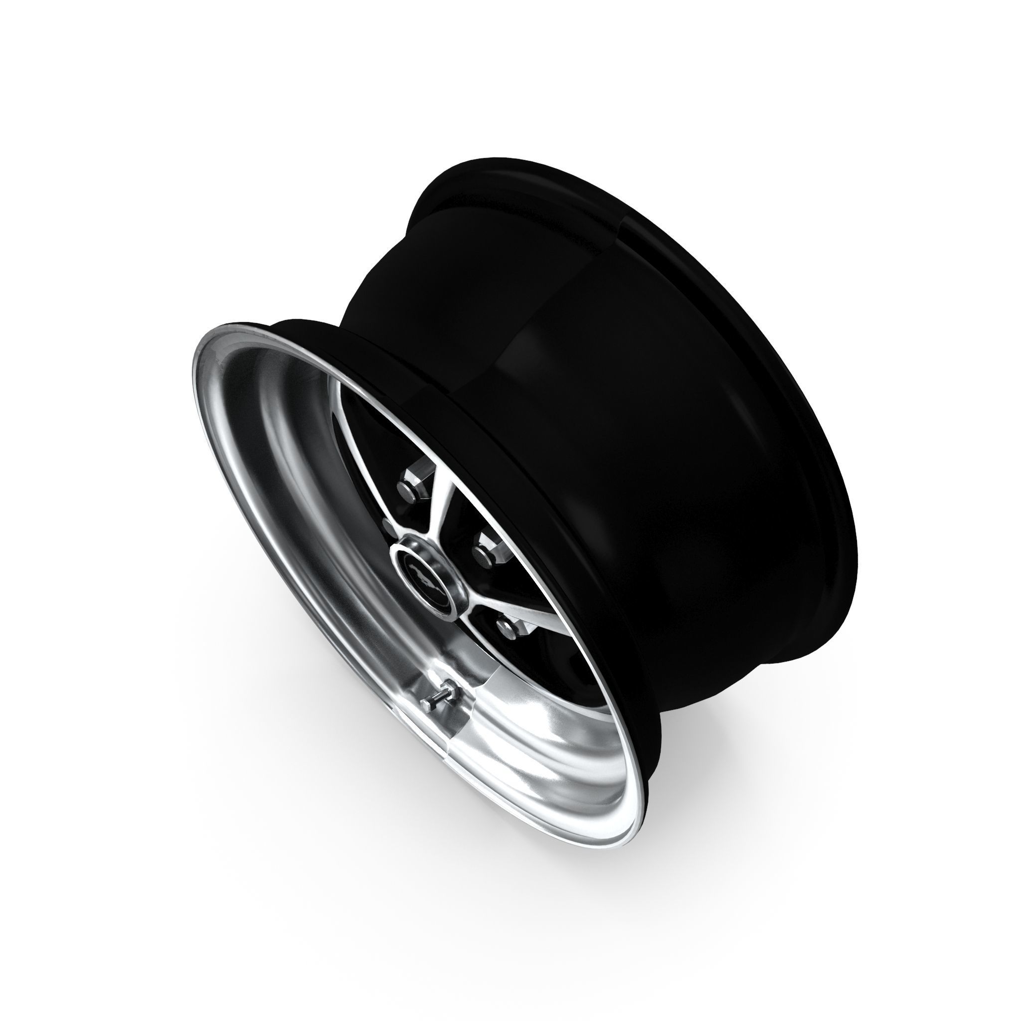 Magnum 500 Alloy Wheel Low-poly 3D model_8