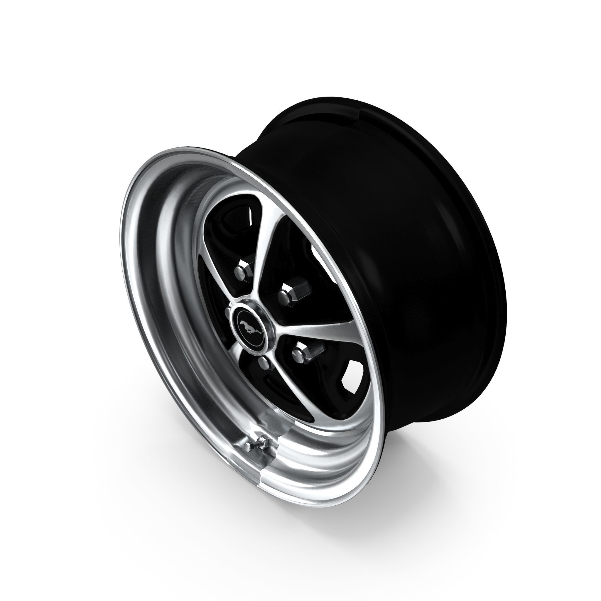 Magnum 500 Alloy Wheel Low-poly 3D model_14