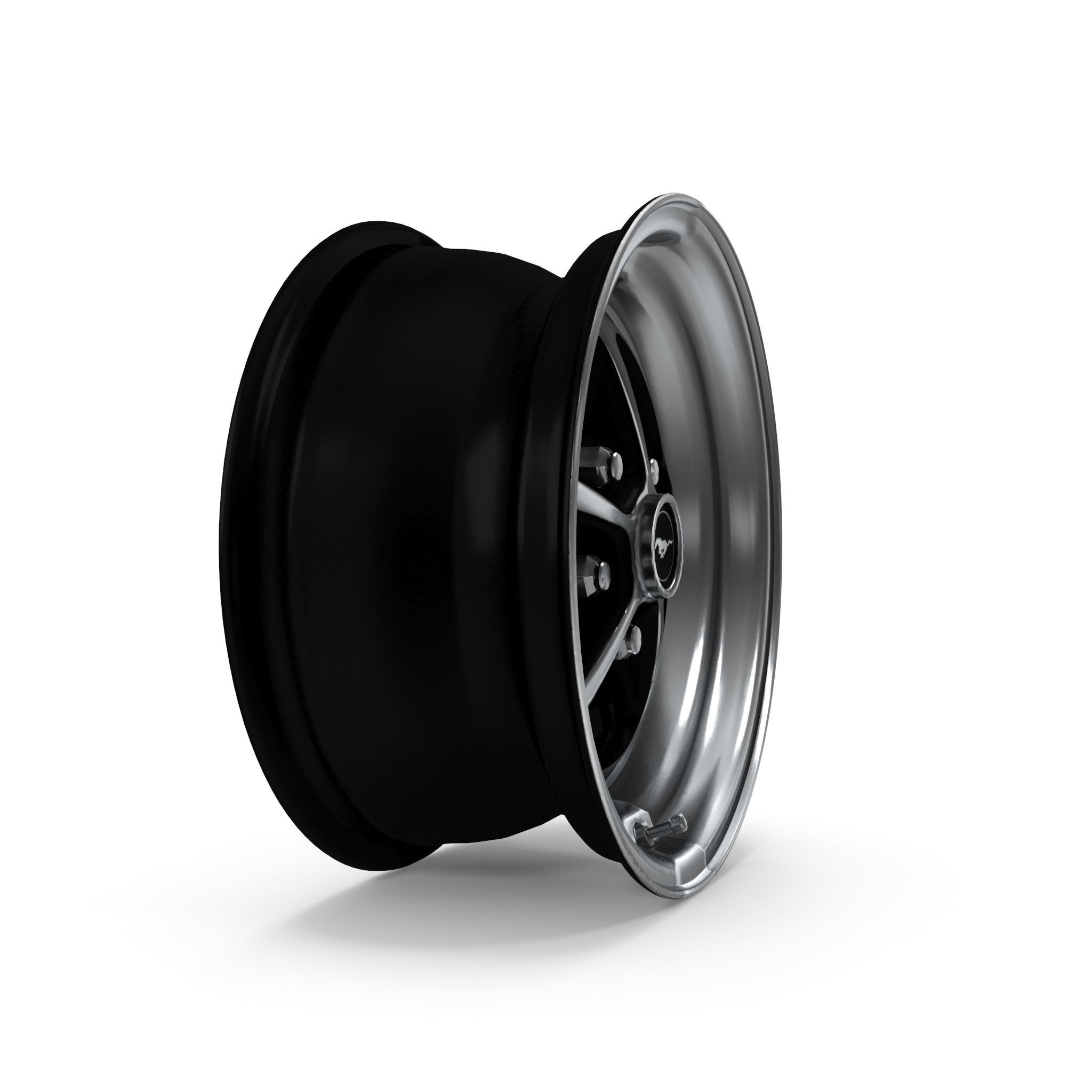 Magnum 500 Alloy Wheel Low-poly 3D model_5