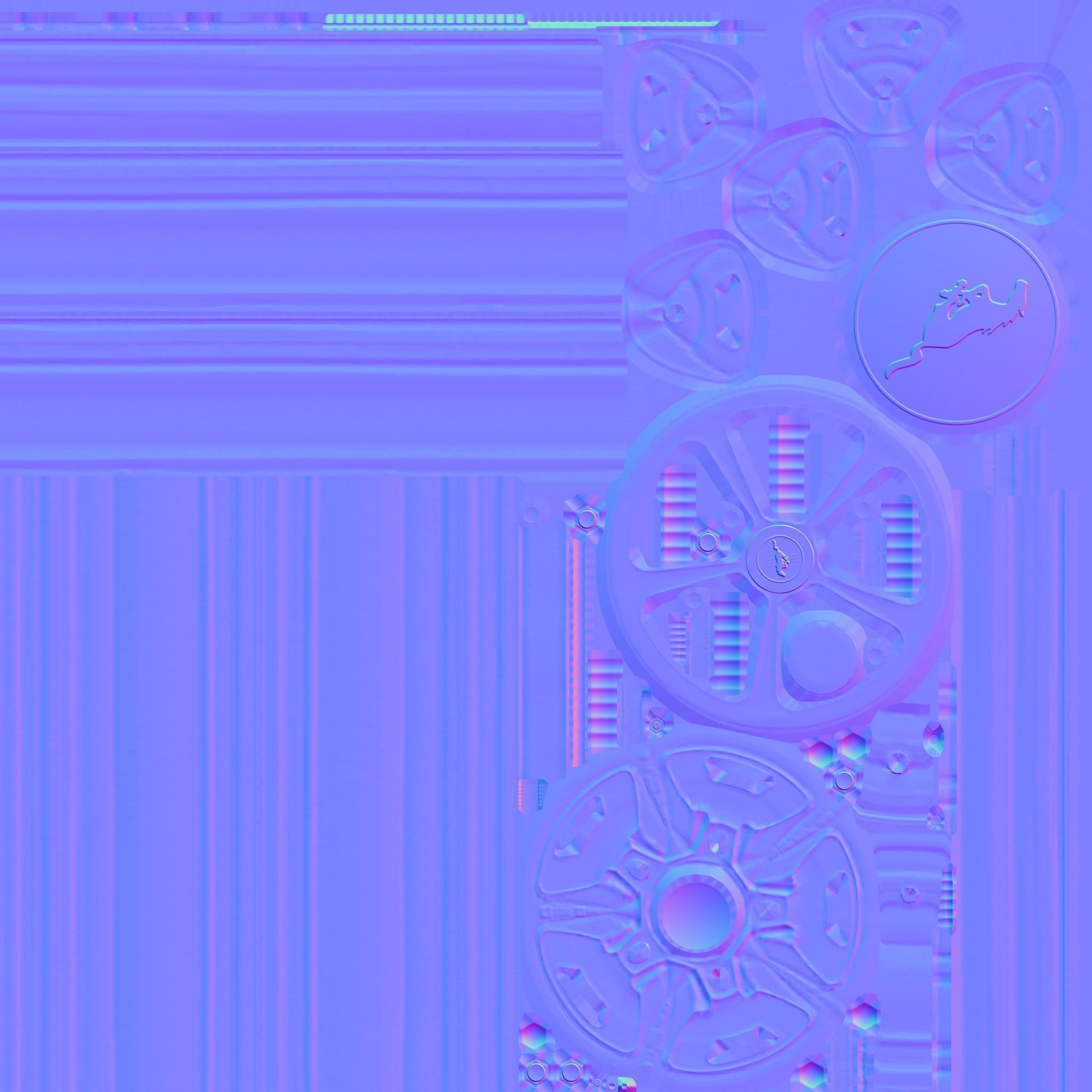 Magnum 500 Alloy Wheel Low-poly 3D model_22