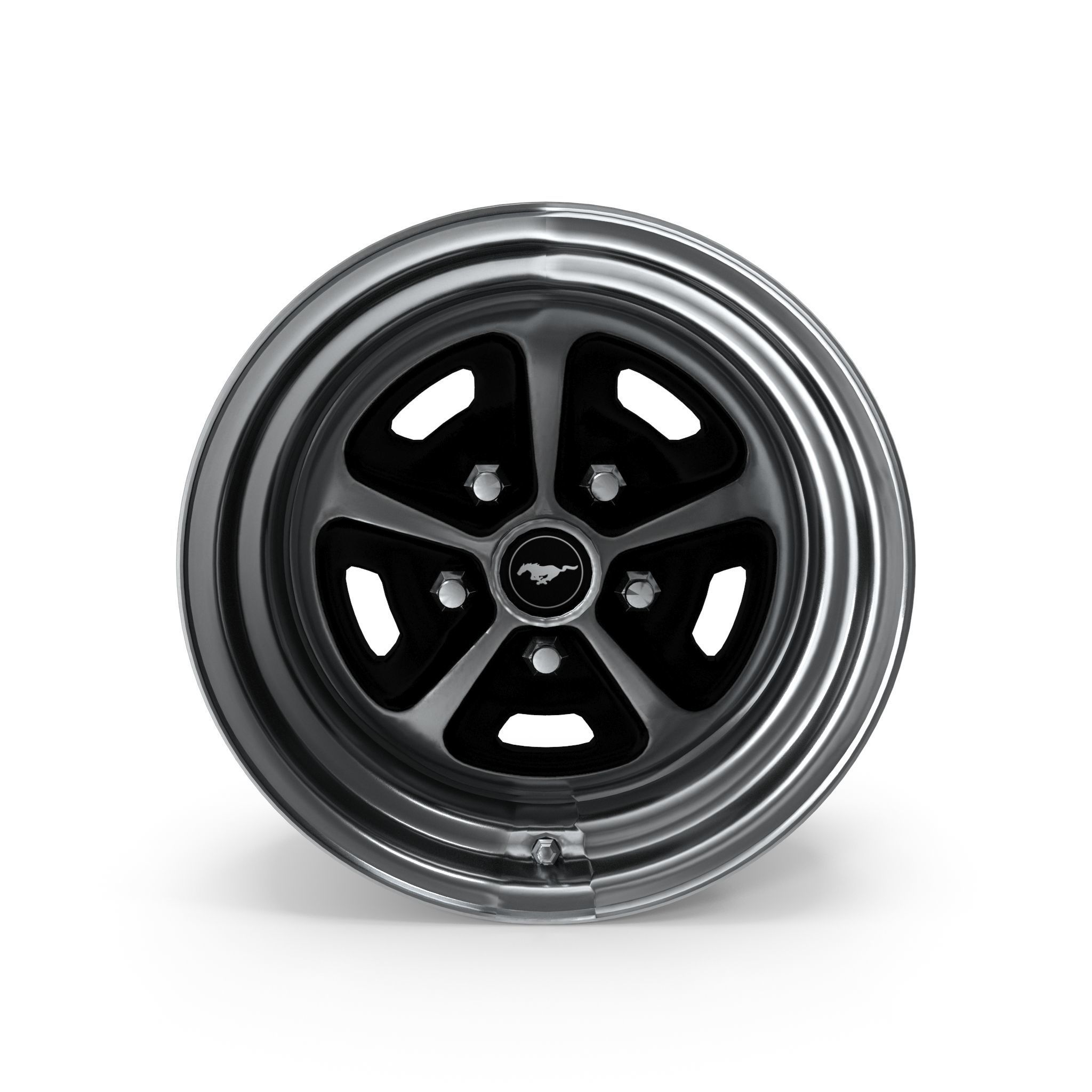 Magnum 500 Alloy Wheel Low-poly 3D model_9