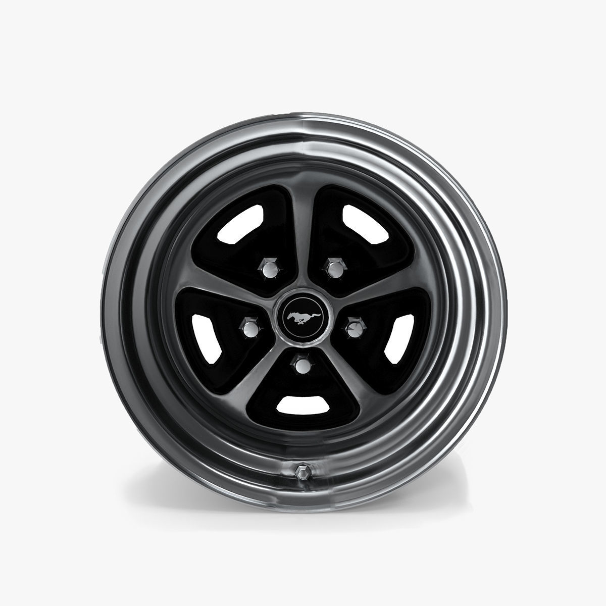 Magnum 500 Alloy Wheel Low-poly 3D model_10