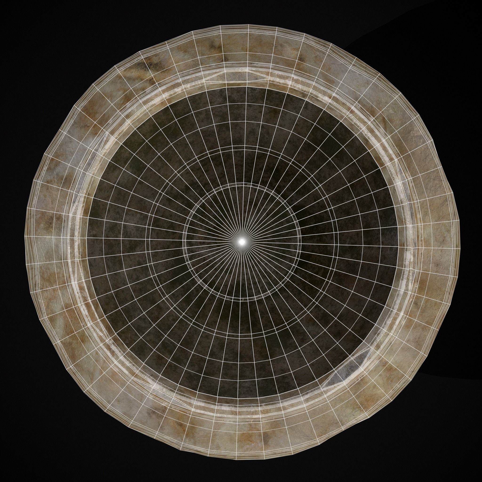 Garden Small Vase Low-poly 3D model_18