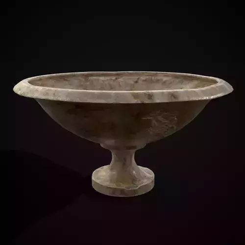 Garden Vase Low-poly 3D model
