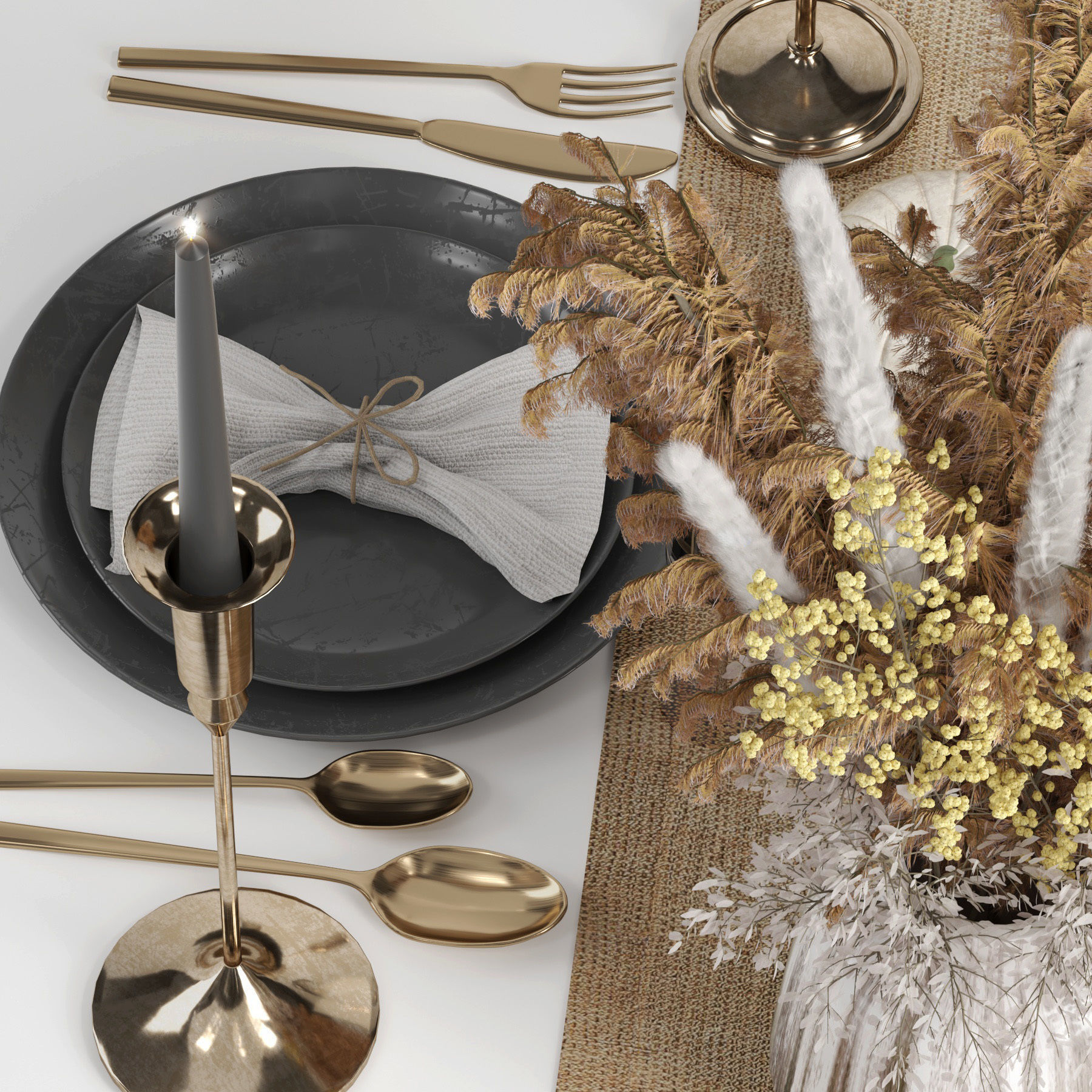 tableware set17 3D model_2