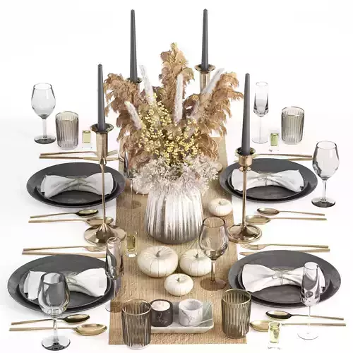 tableware set17 3D model