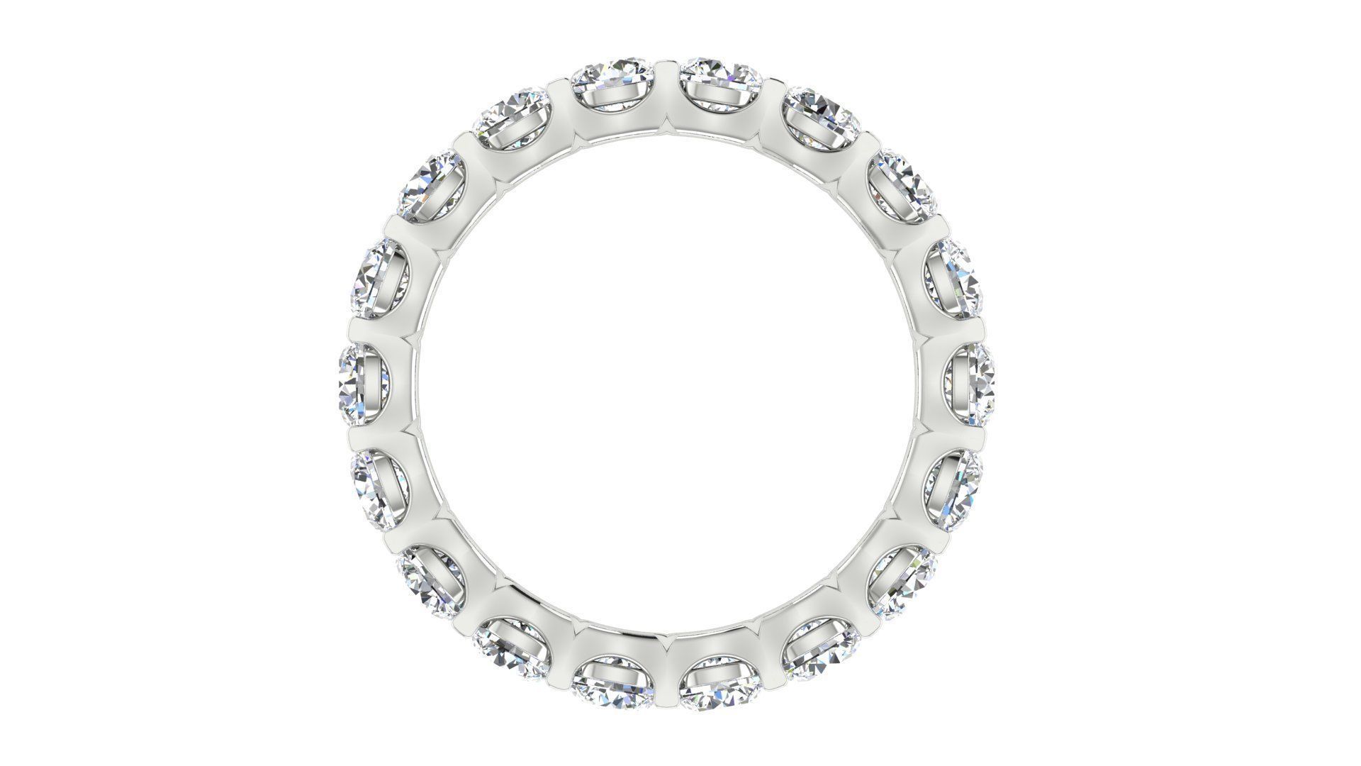 Wedding Band with Unique Basket Setting 3D print model_2