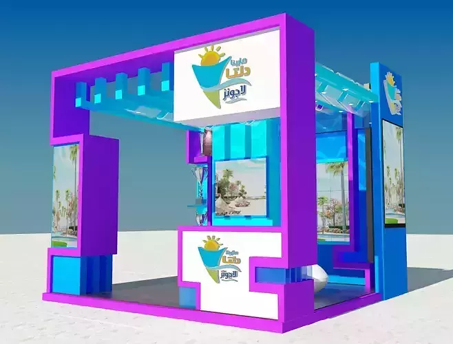 Booth Exhibition Stand a354 3D model