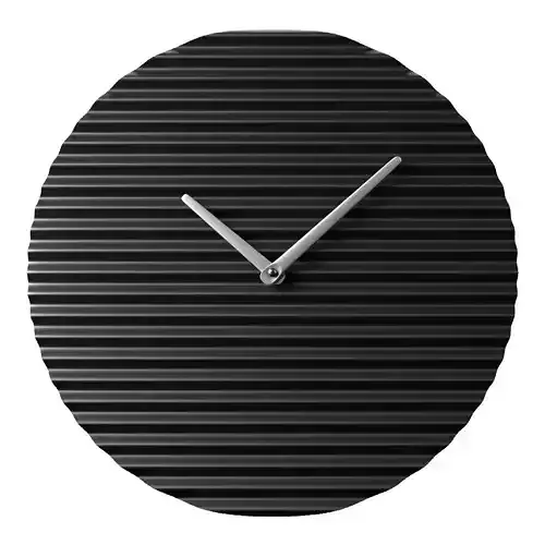 Arne Concept Waveclock Black 3D Model Low-poly 3D model