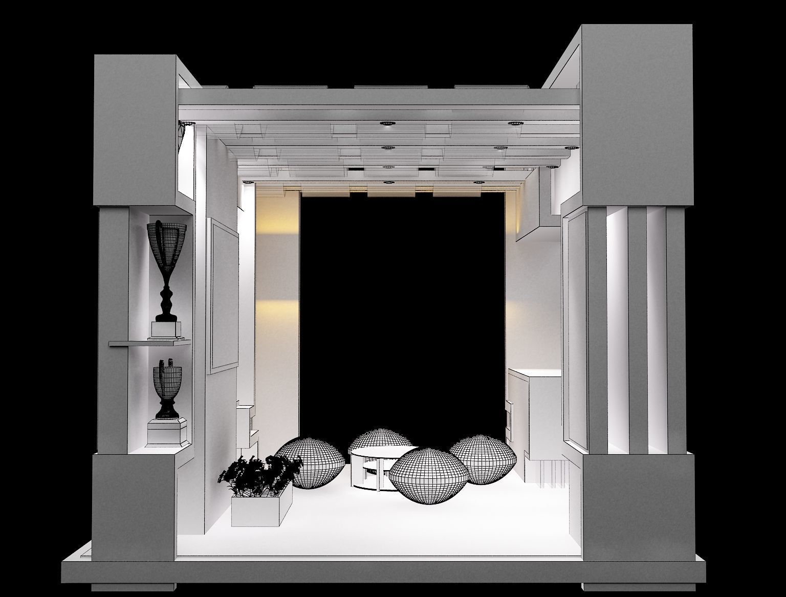 Booth Exhibition Stand a353 3D model_5