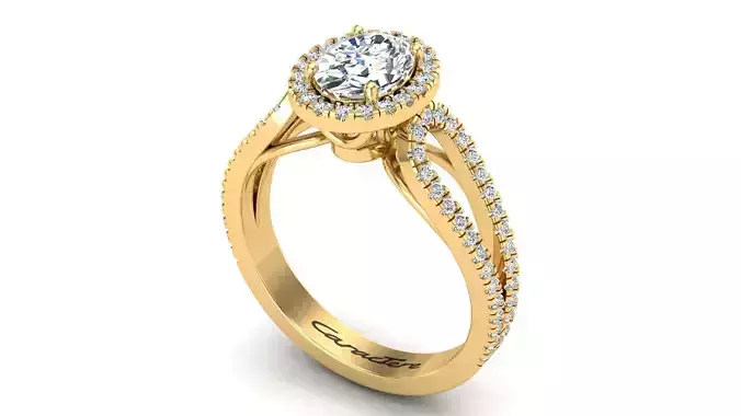 Engagement Ring With Oval Stone