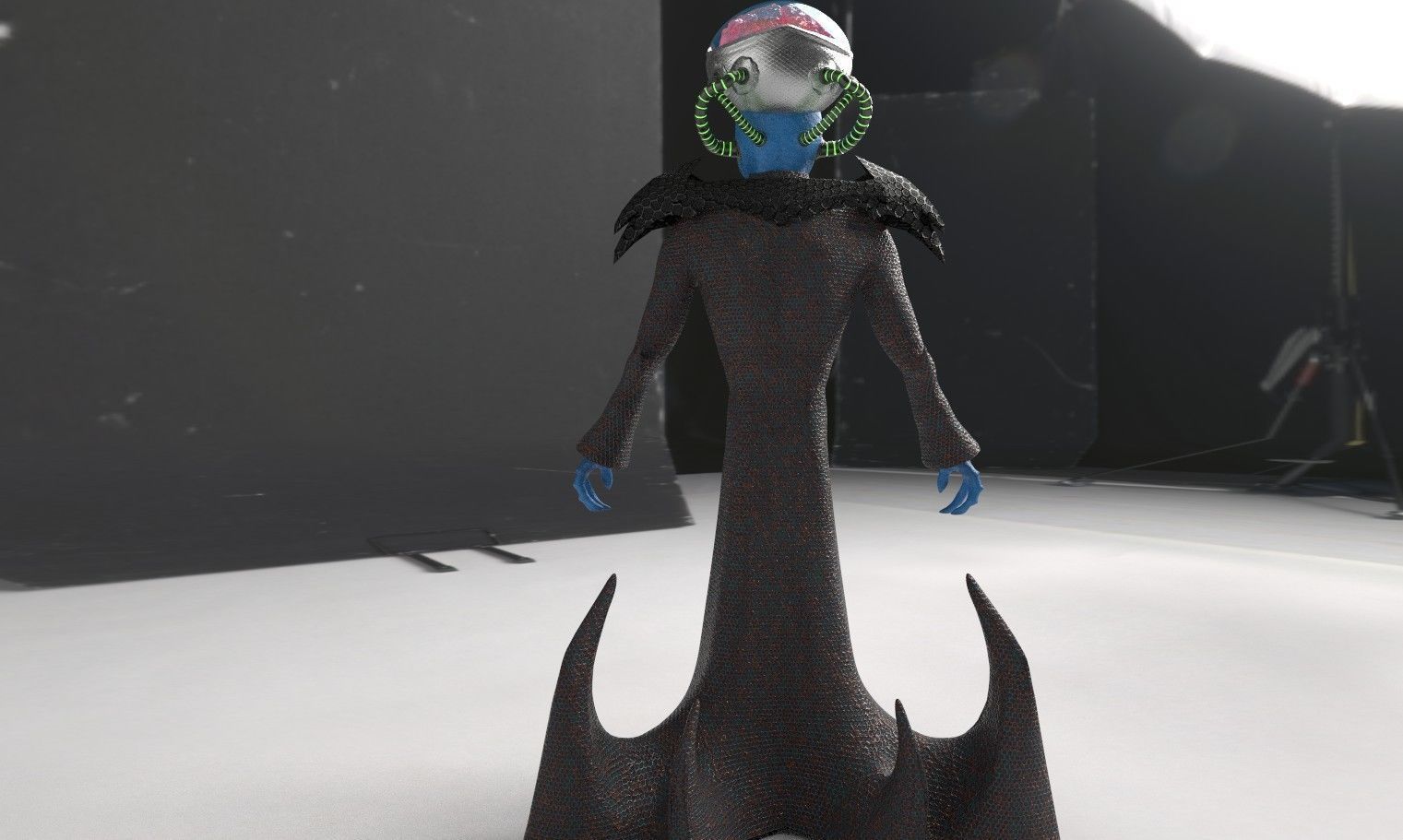 Realistic Alien 3D model_4