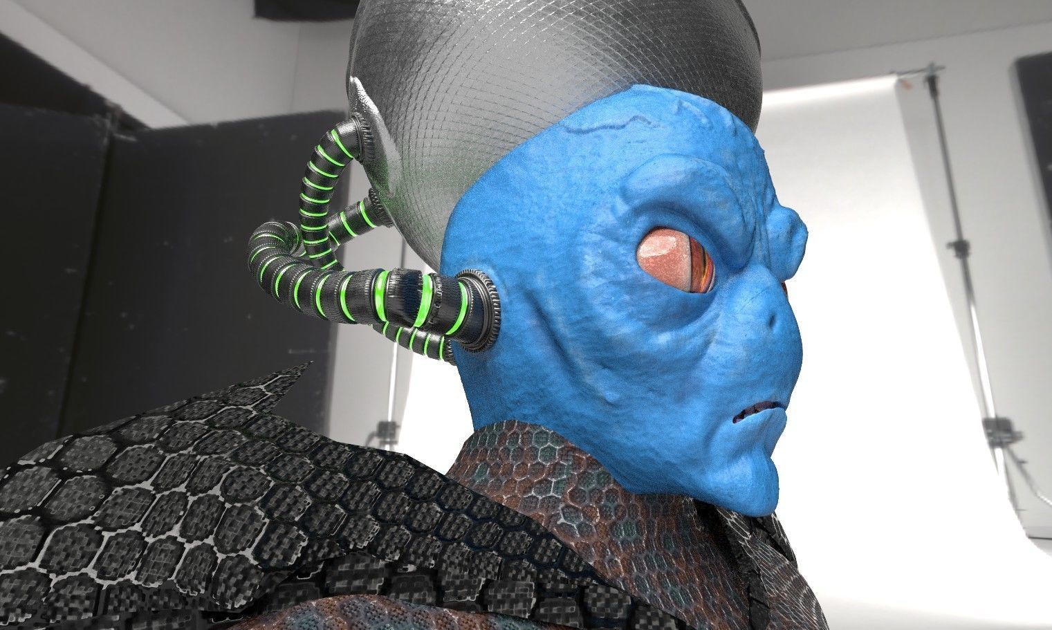 Realistic Alien 3D model_1