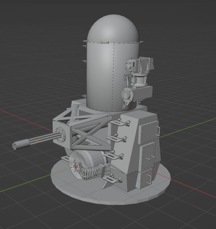 Phalanx CIWS Free 3D model_7