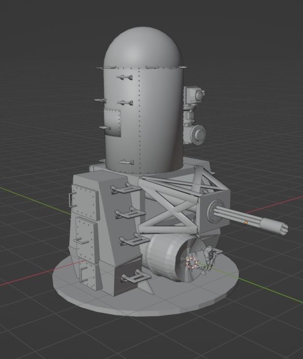 Phalanx CIWS Free 3D model_5