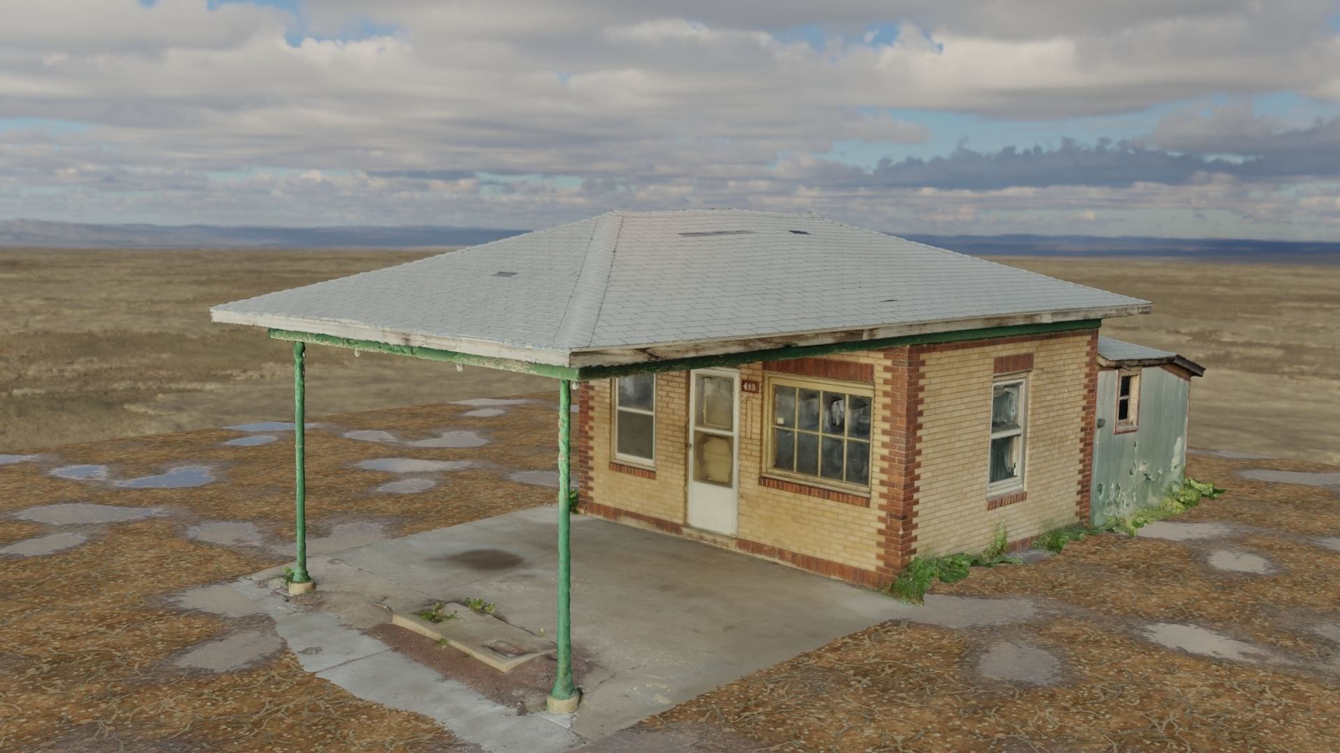 Gas Station 3D model_1