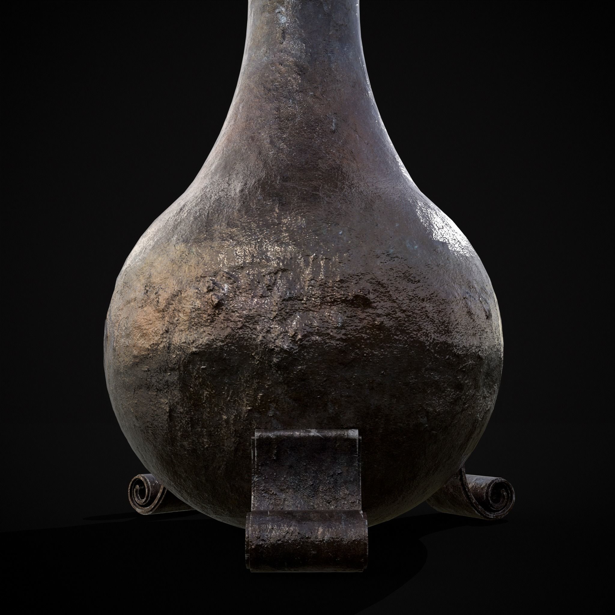 Iron Garden Vase Low-poly 3D model_17