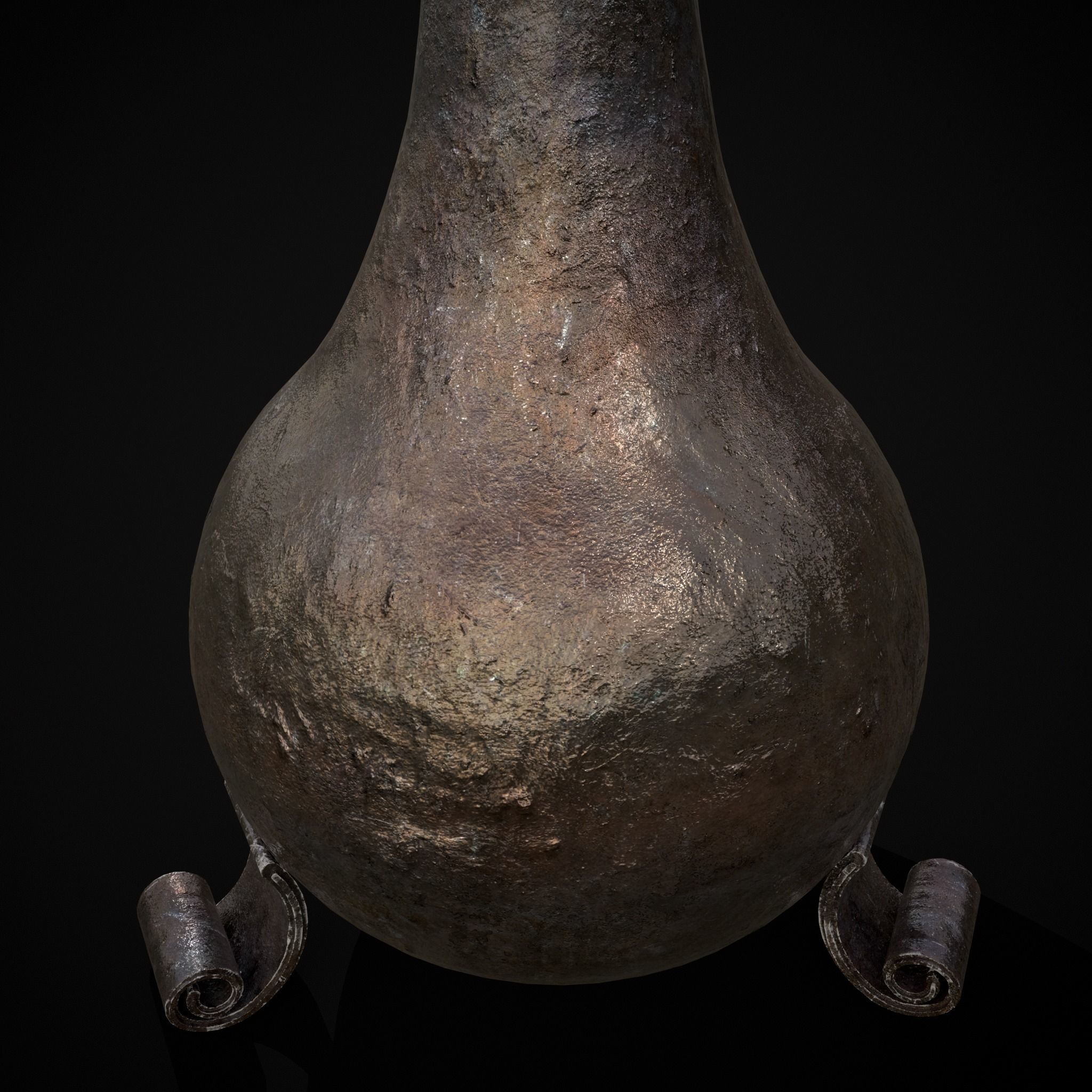 Iron Garden Vase Low-poly 3D model_15