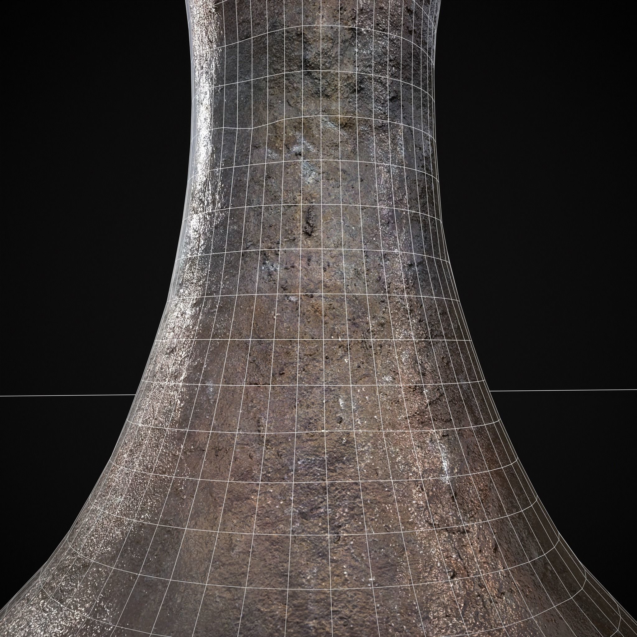 Iron Garden Vase Low-poly 3D model_14