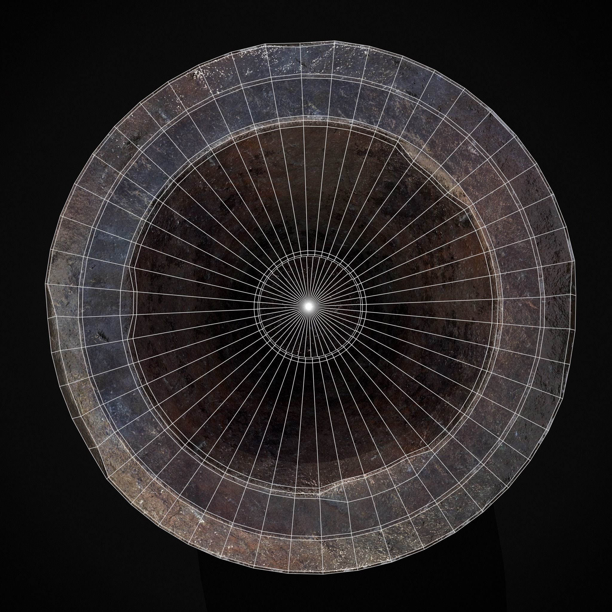 Iron Garden Vase Low-poly 3D model_22