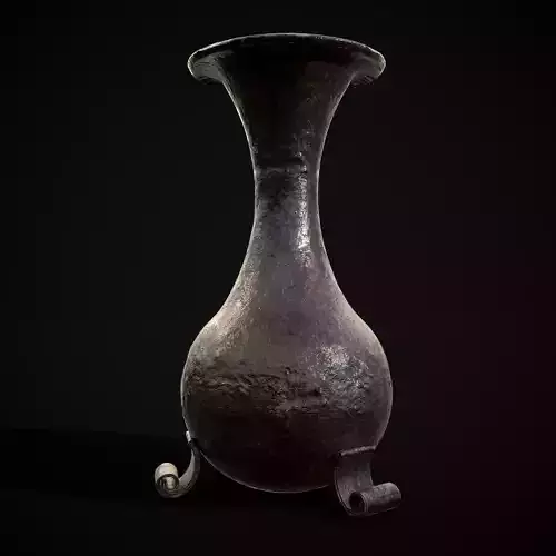Iron Garden Vase Low-poly 3D model