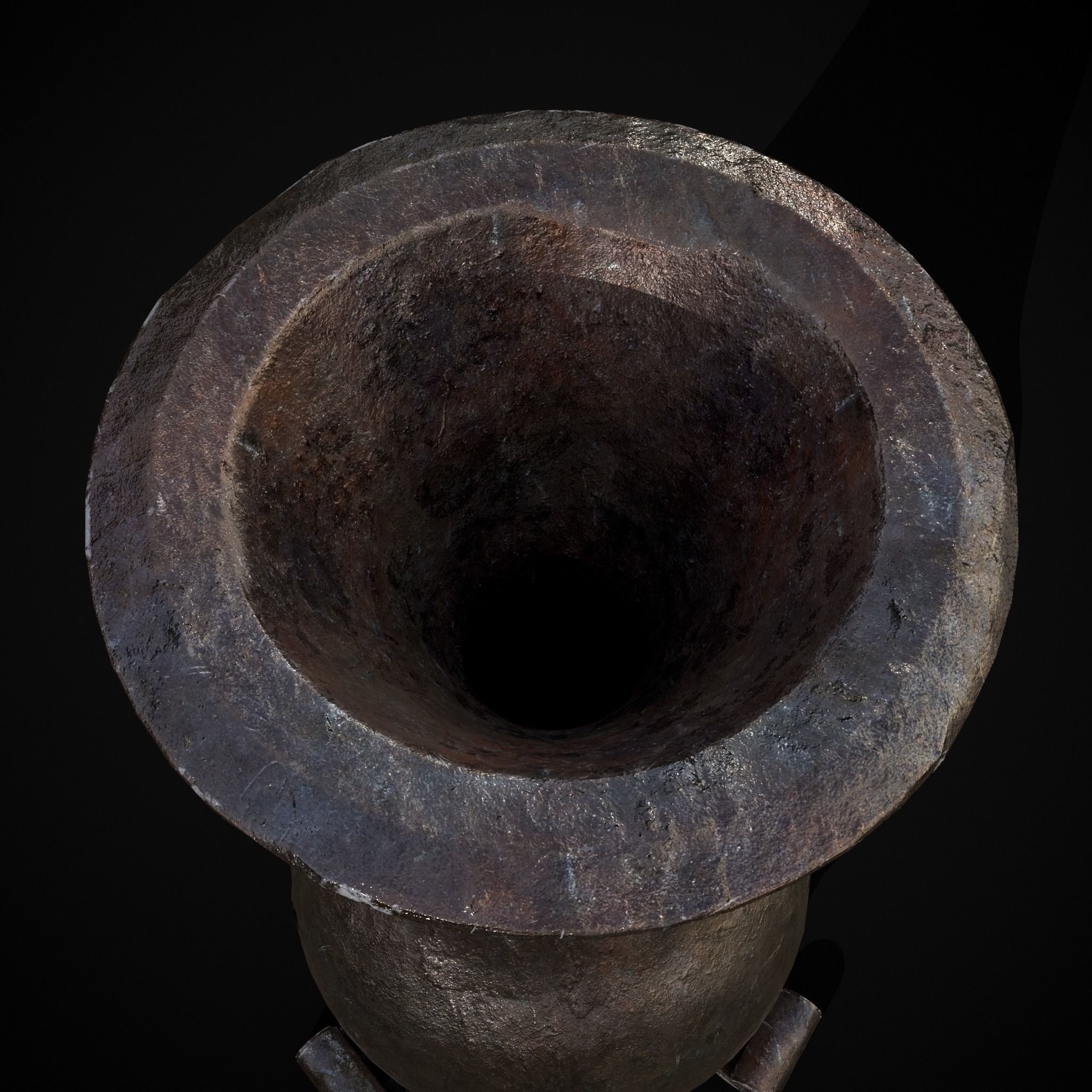 Iron Garden Vase Low-poly 3D model_11