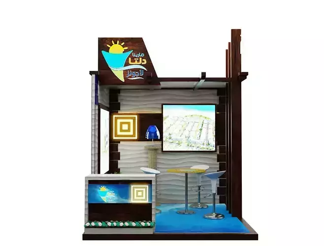 kiosk partition booth a348a