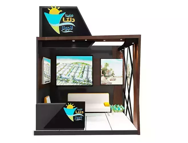 kiosk partition booth a348b 