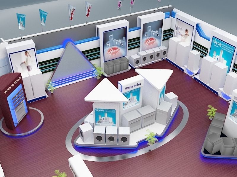 Fair Tent exhibition a366 3D model_4