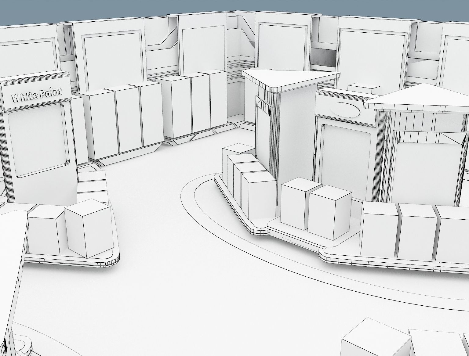 Fair Tent exhibition a366 3D model_5