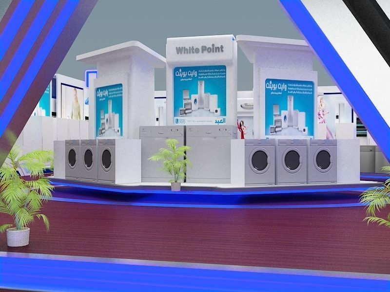 Fair Tent exhibition a366 3D model_10