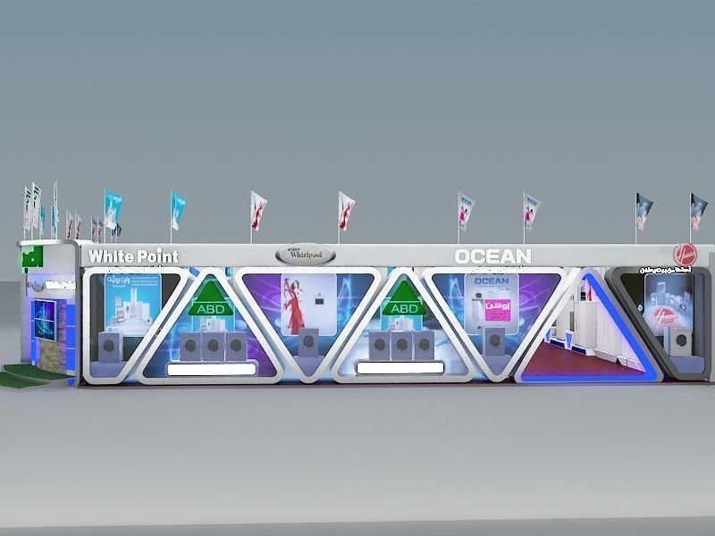 Fair Tent exhibition a366 3D model_23