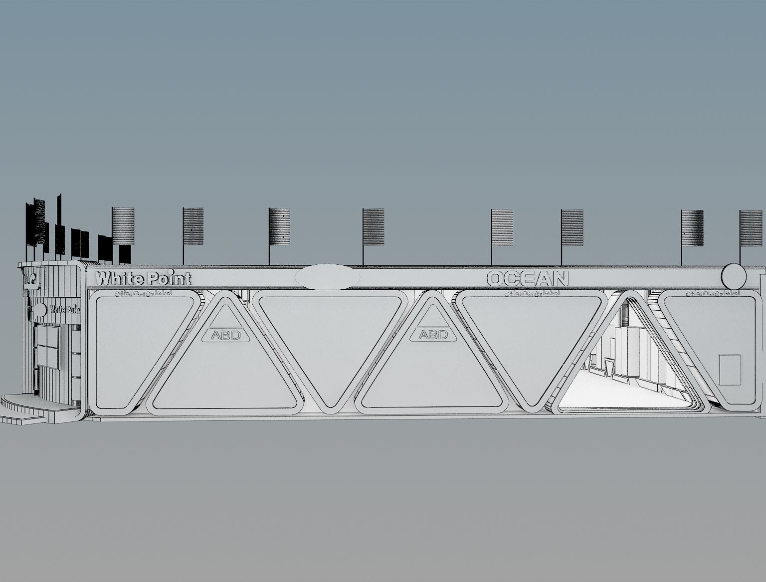 Fair Tent exhibition a366 3D model_24