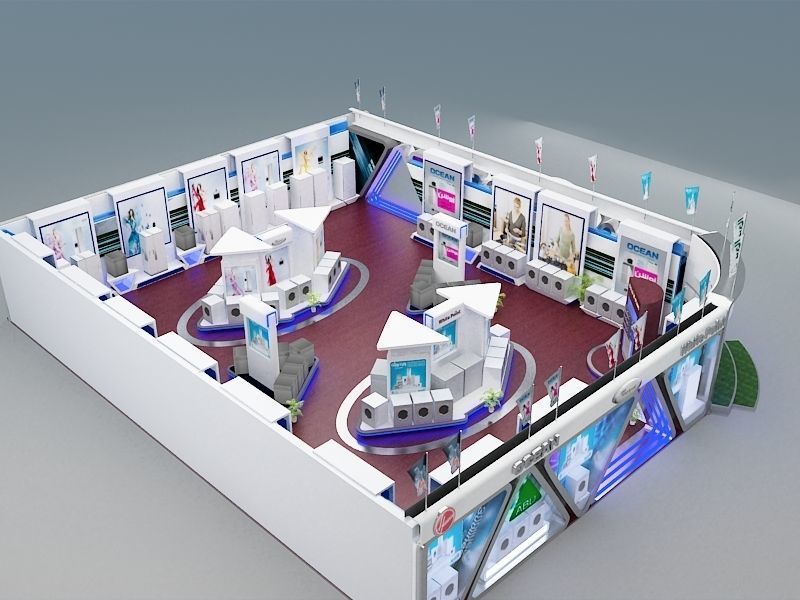 Fair Tent exhibition a366 3D model_32