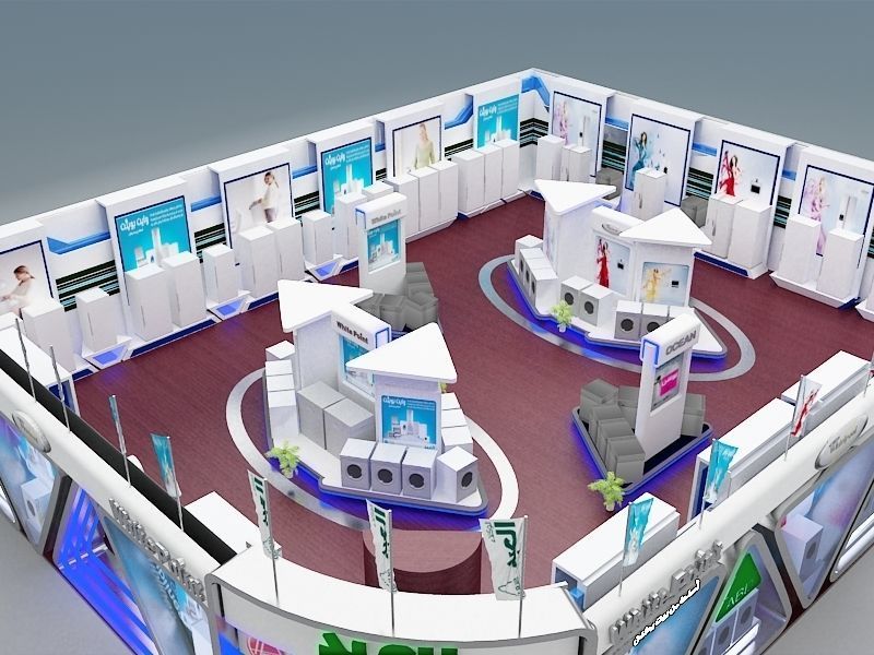 Fair Tent exhibition a366 3D model_6