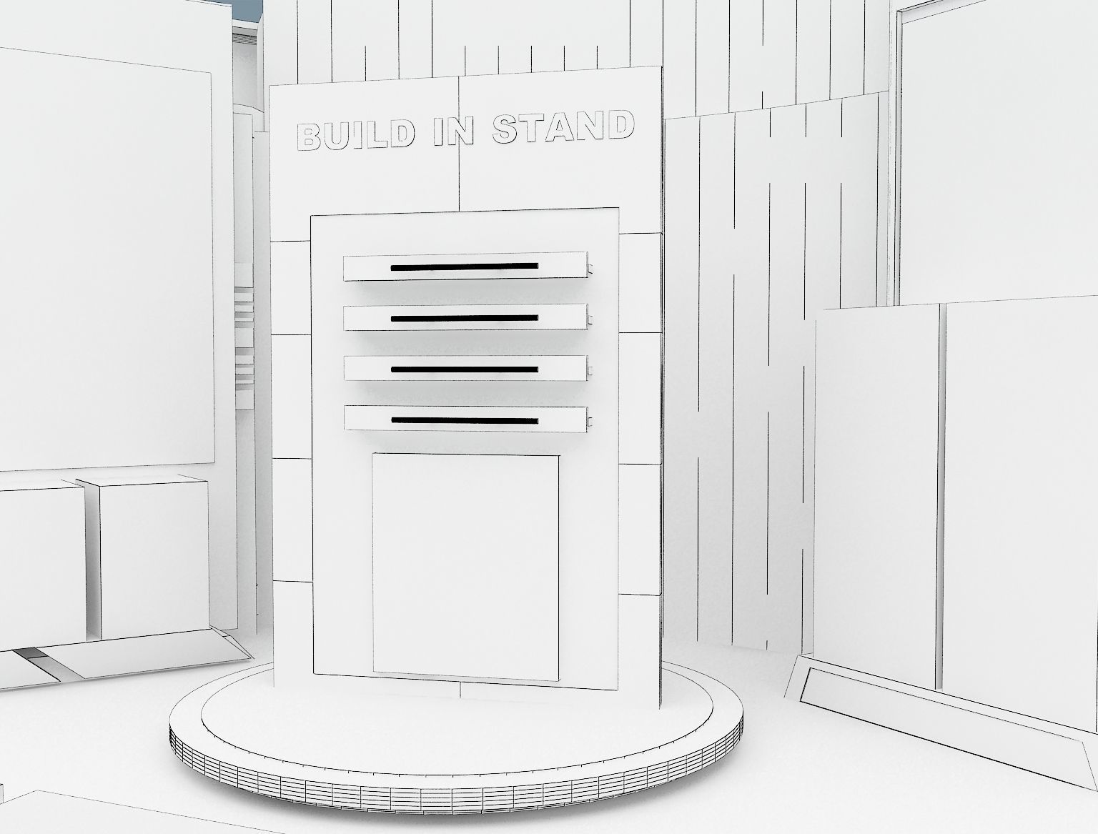 Fair Tent exhibition a366 3D model_11