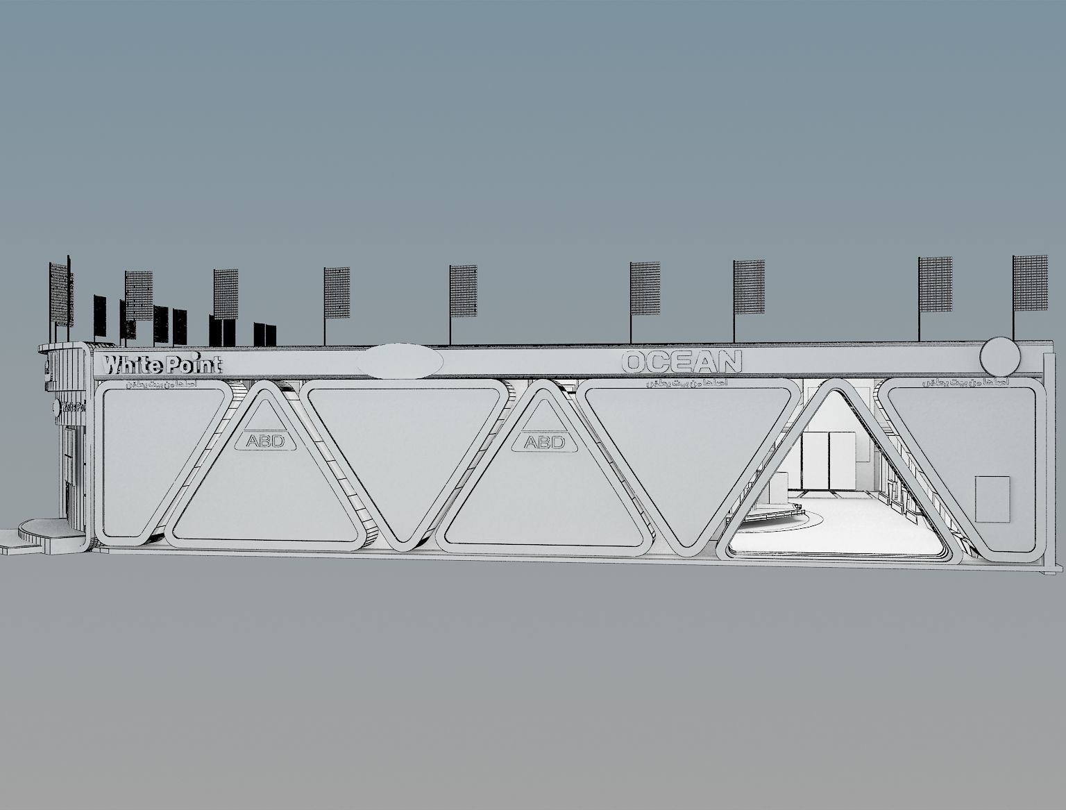 Fair Tent exhibition a366 3D model_28