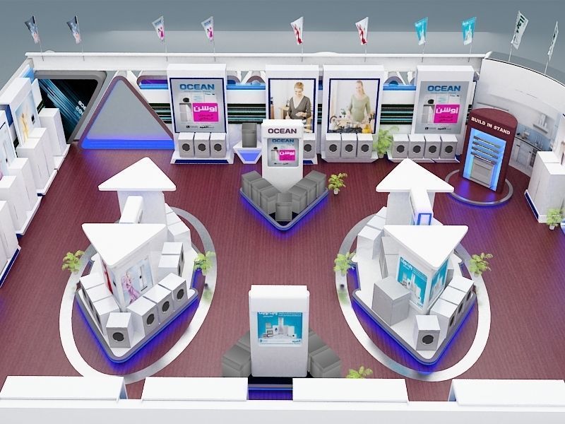 Fair Tent exhibition a366 3D model_33