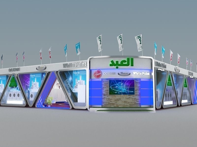 Fair Tent exhibition a366 3D model_21