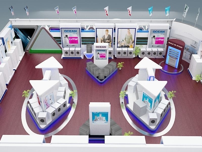 Fair Tent exhibition a366 3D model_34