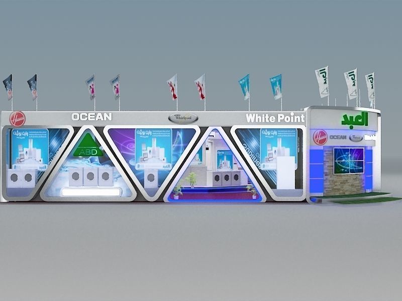 Fair Tent exhibition a366 3D model_25