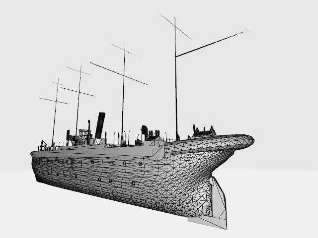 old ship Free 3D model