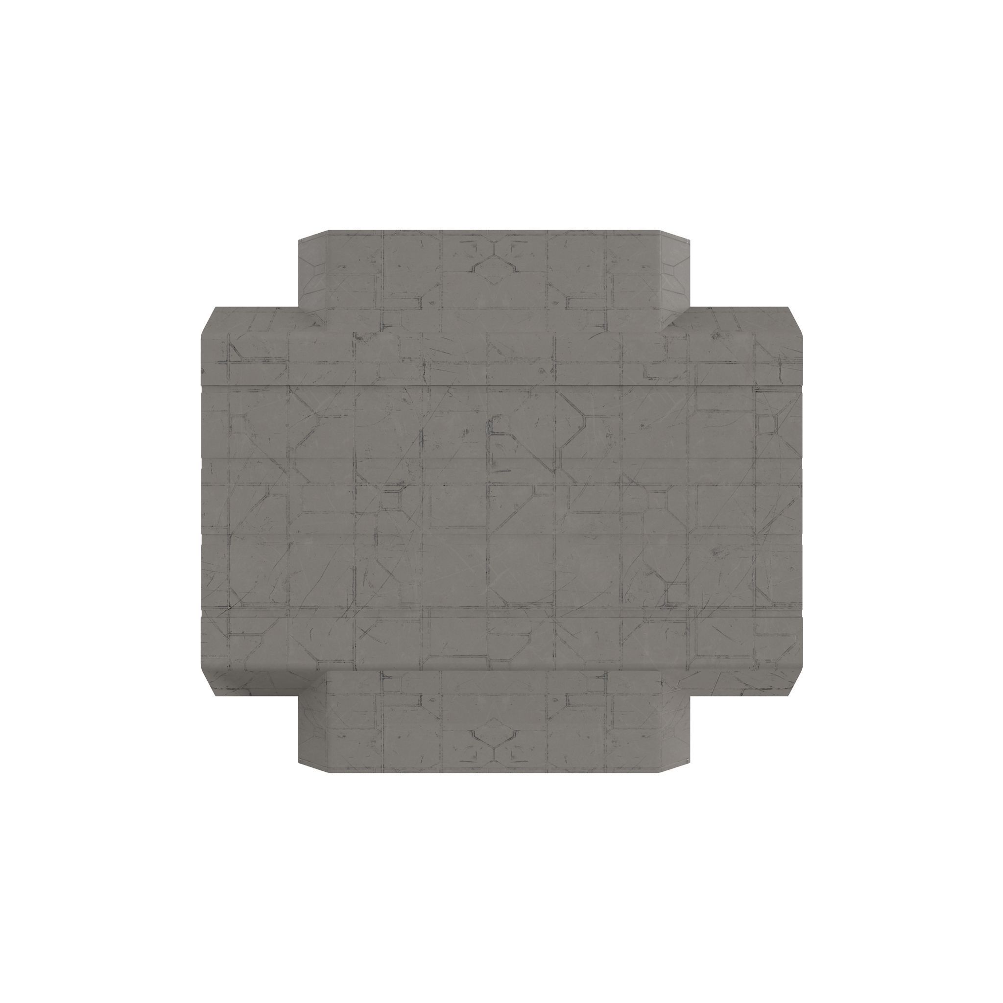 Sci Fi interior Low-poly 3D model_8