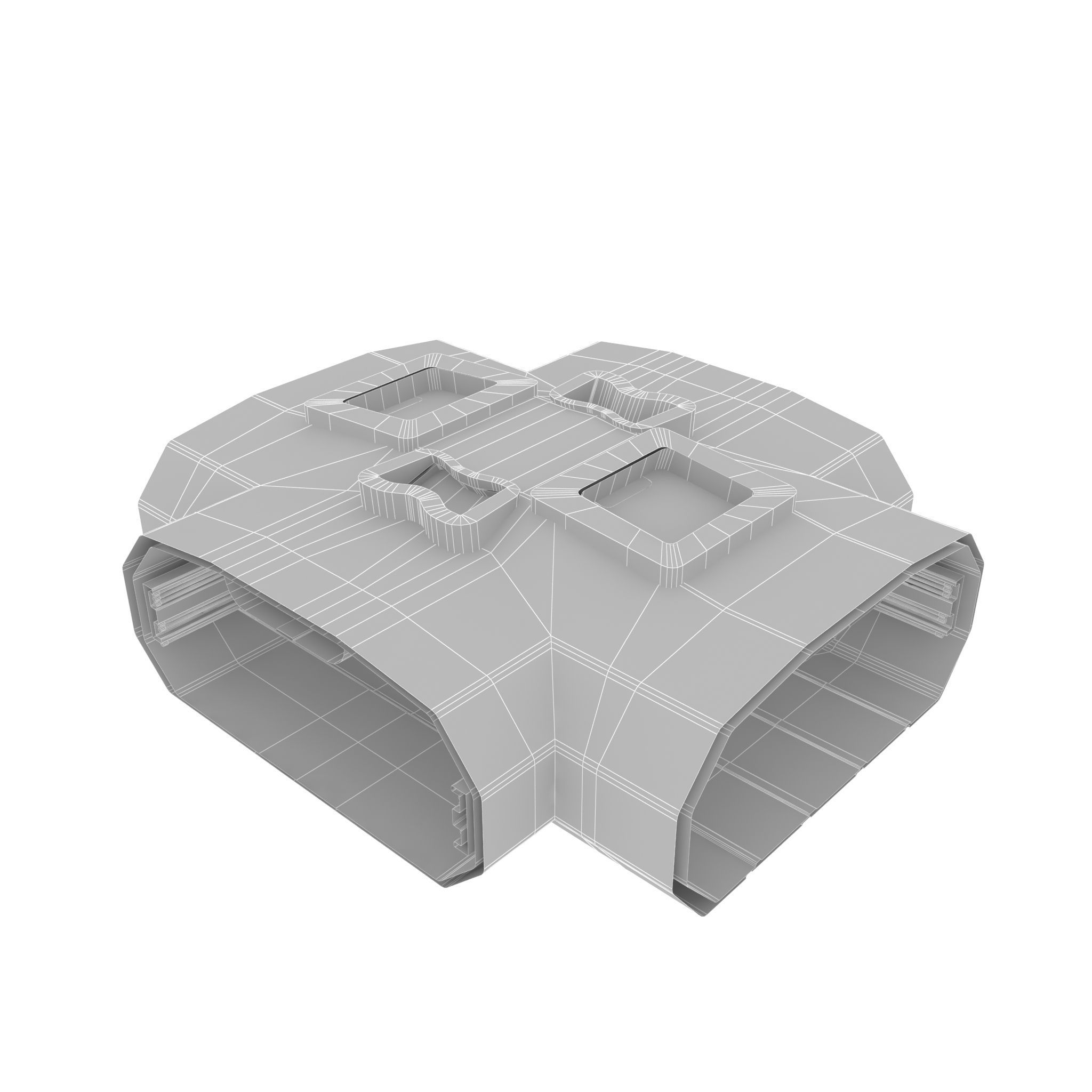 Sci Fi interior Low-poly 3D model_13