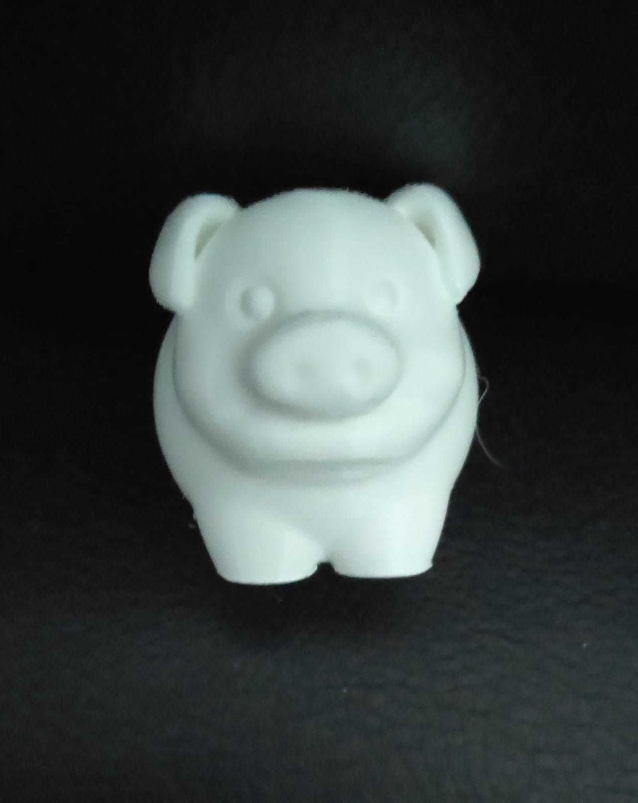 Round Pig 3D print model_3