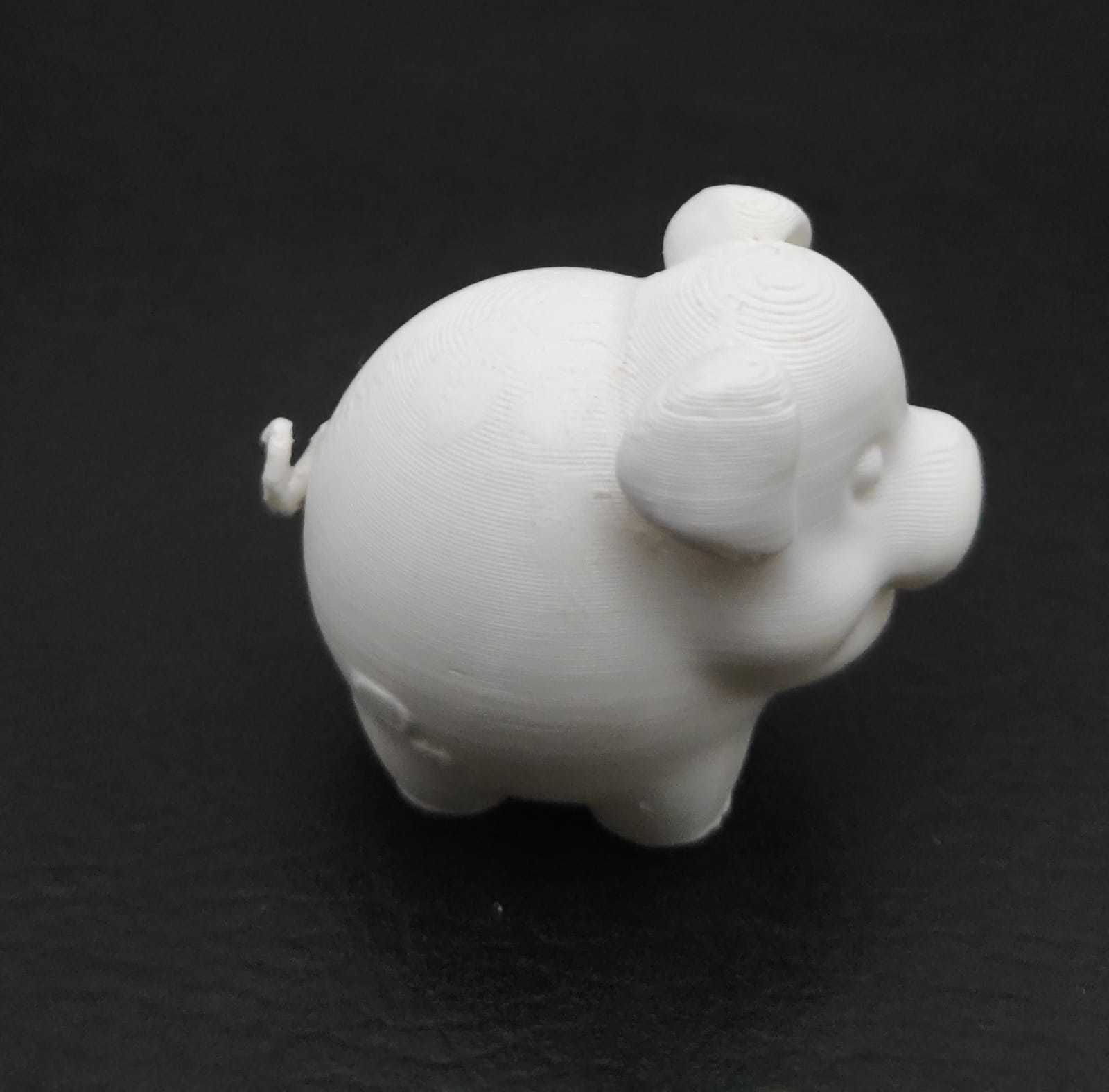 Round Pig 3D print model_4