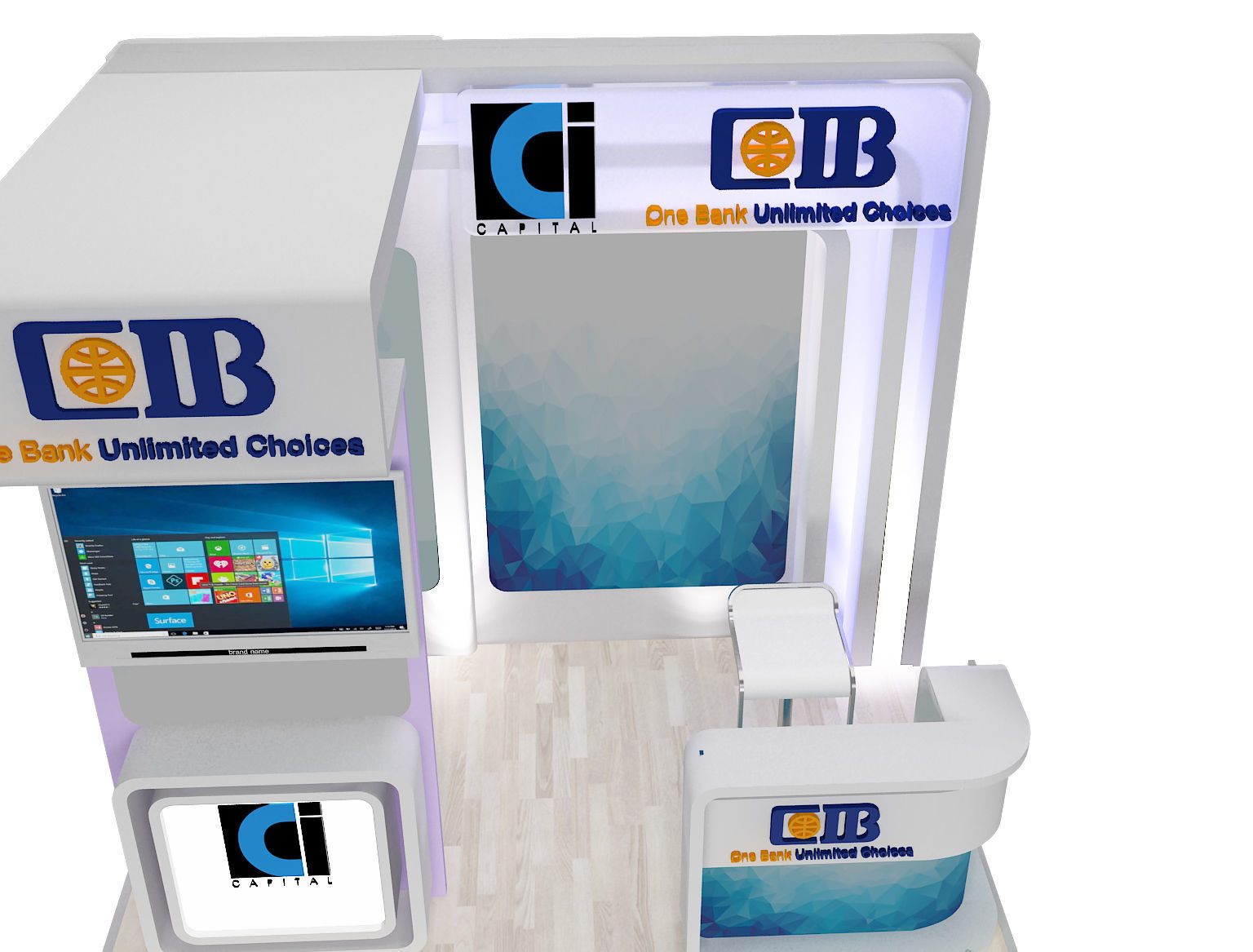  Booth Exhibition Stand a369b 3D model_8