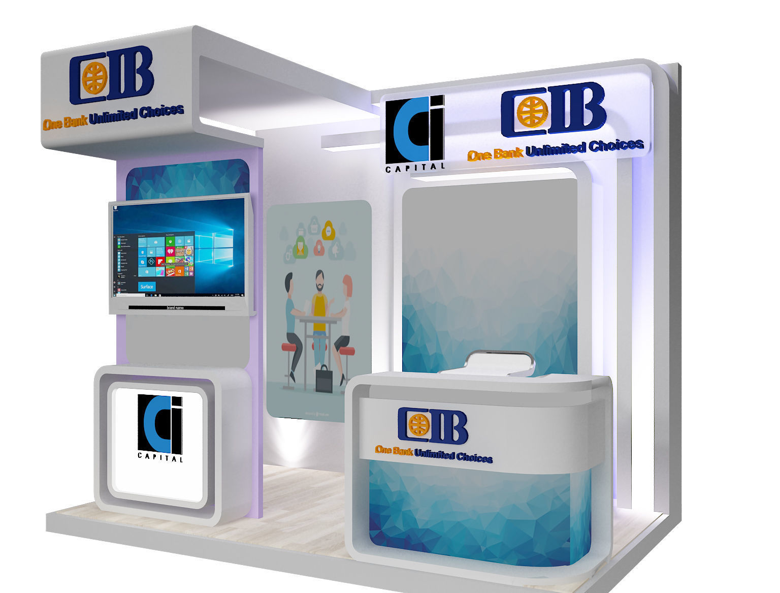  Booth Exhibition Stand a369b 3D model_6