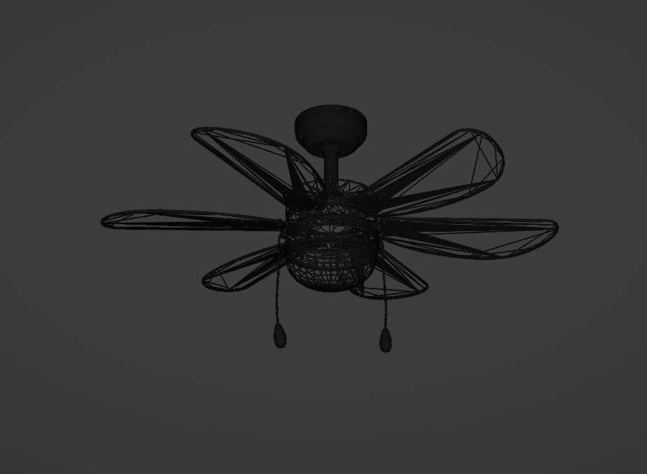 3 in 1 Ceiling Fans 3D model_4